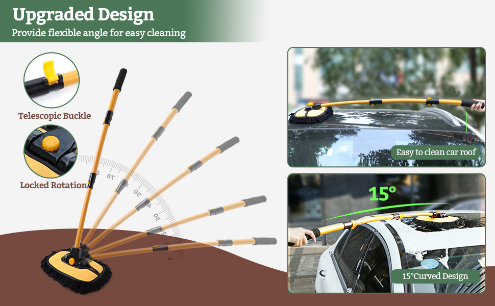 Adjustable Length (20"–41.9"), 15° Ergonomic Curvature