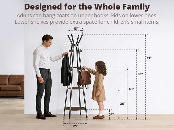 Free-Standing Coat Rack