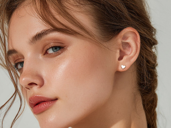 heart earring studs
