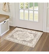 homewill 2x3 Washable Entryway Rug: Non-Slip Soft Indoor Throw Small Vintage Floral Area Rug for ...