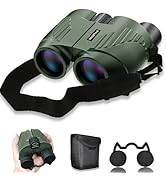 XrkrOPTend 20x25 Compat Binoculars with Better Strap for Kids and Adults, Sharp Clear, Low Light ...