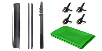 green screen with stand kit