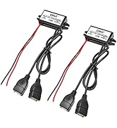 2-Pack 12V to 5V USB, Aideepen 12V 20V to 5V USB Adapter 12v Dc Buck Converter Module DC to DC Ca...