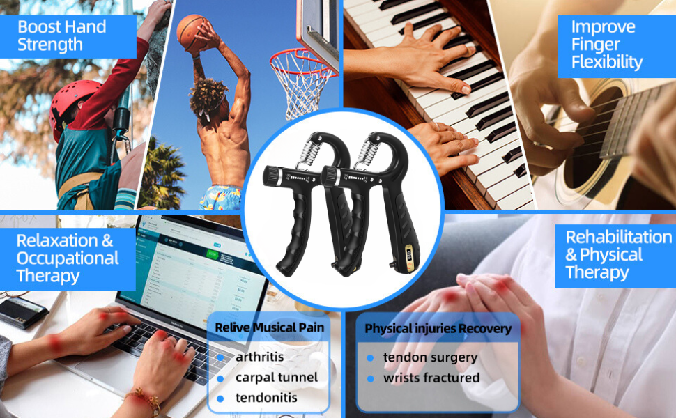 grip strength training hand rehab muscle builder