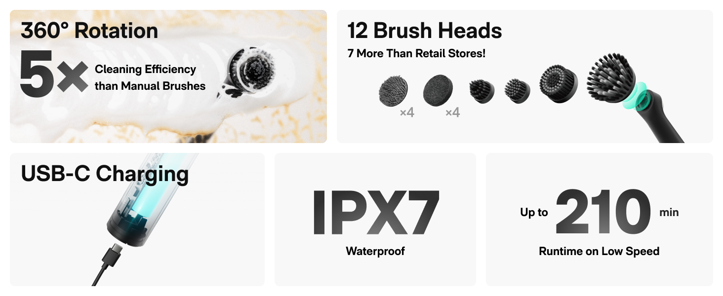 12 brush heads