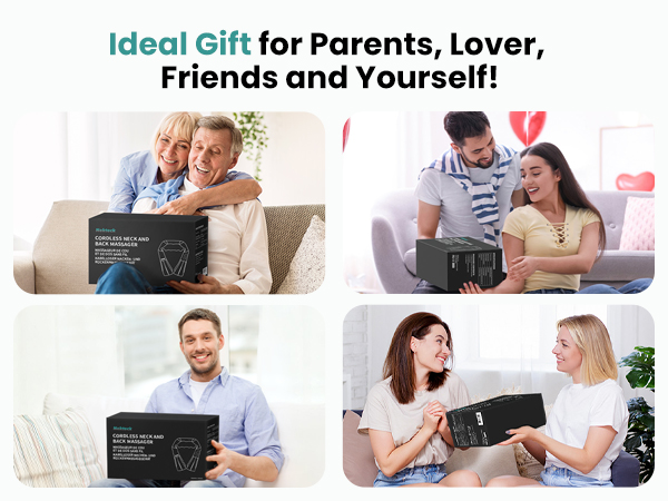 Nekteck Shiatsu Neck Massager for Pain Relief Deep Tissue with Heat gifts for men women birthday