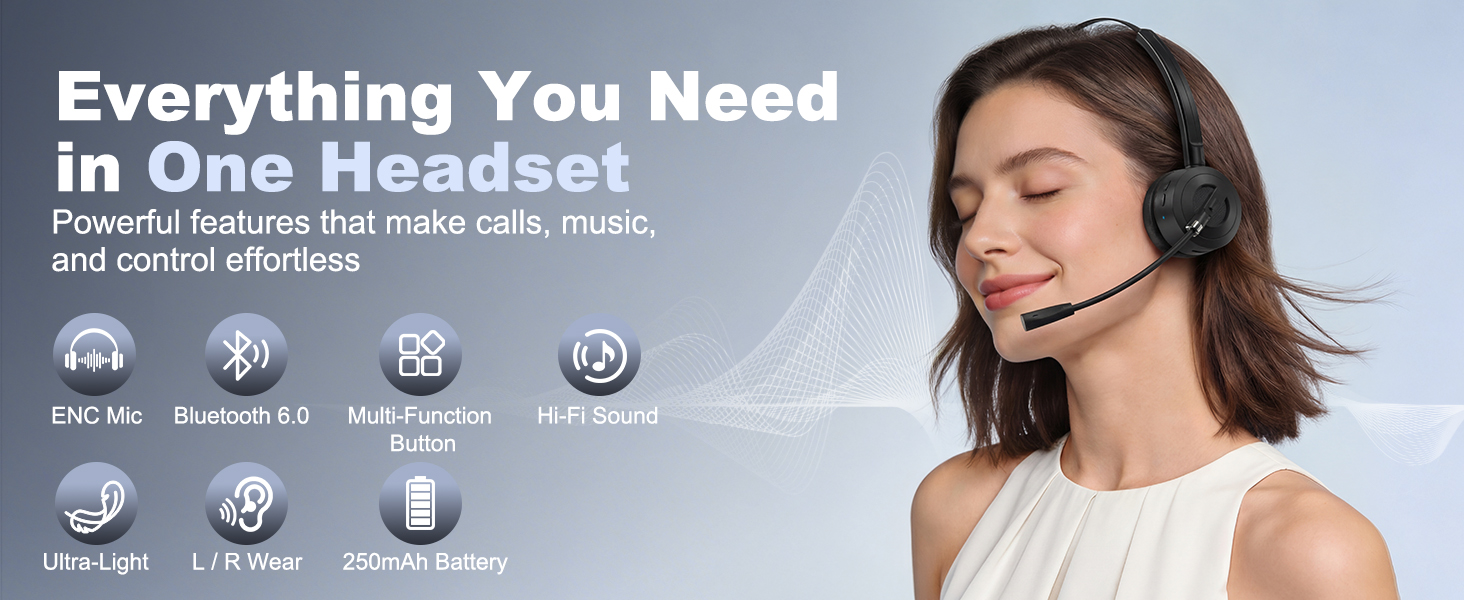 Bluetooth Headset with Microphone B