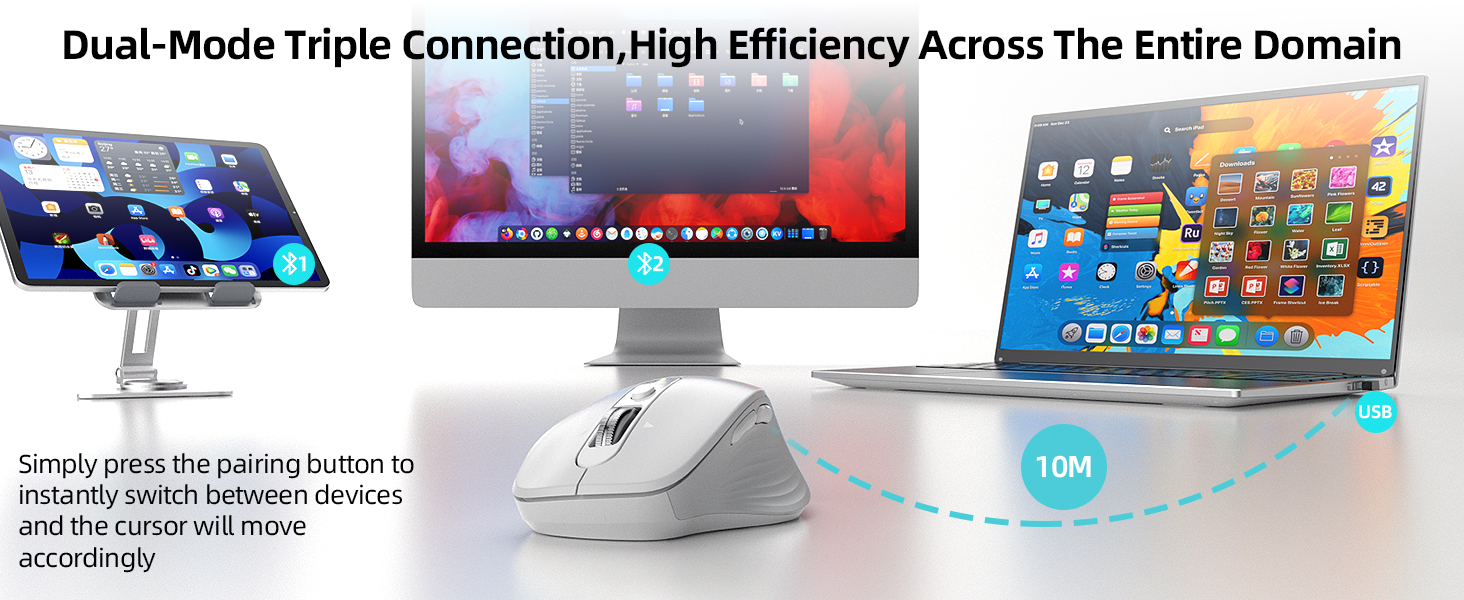 Multi-Device Ergonomic Mouse