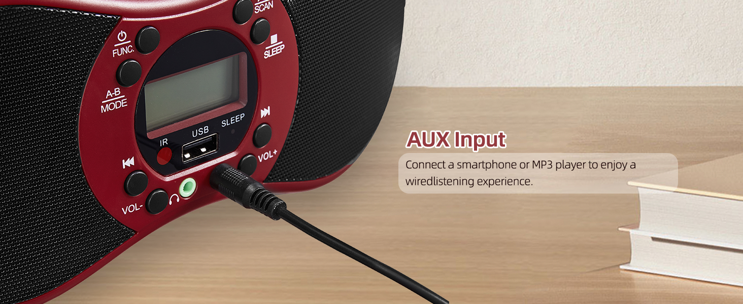 Portable CD Player Boombox