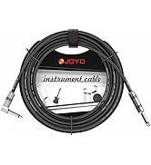 JOYO Bass Guitar Cable 15 Feet Professional Audio Instrument Cable 1/4 Inch Right-Angle Amp Cord ...