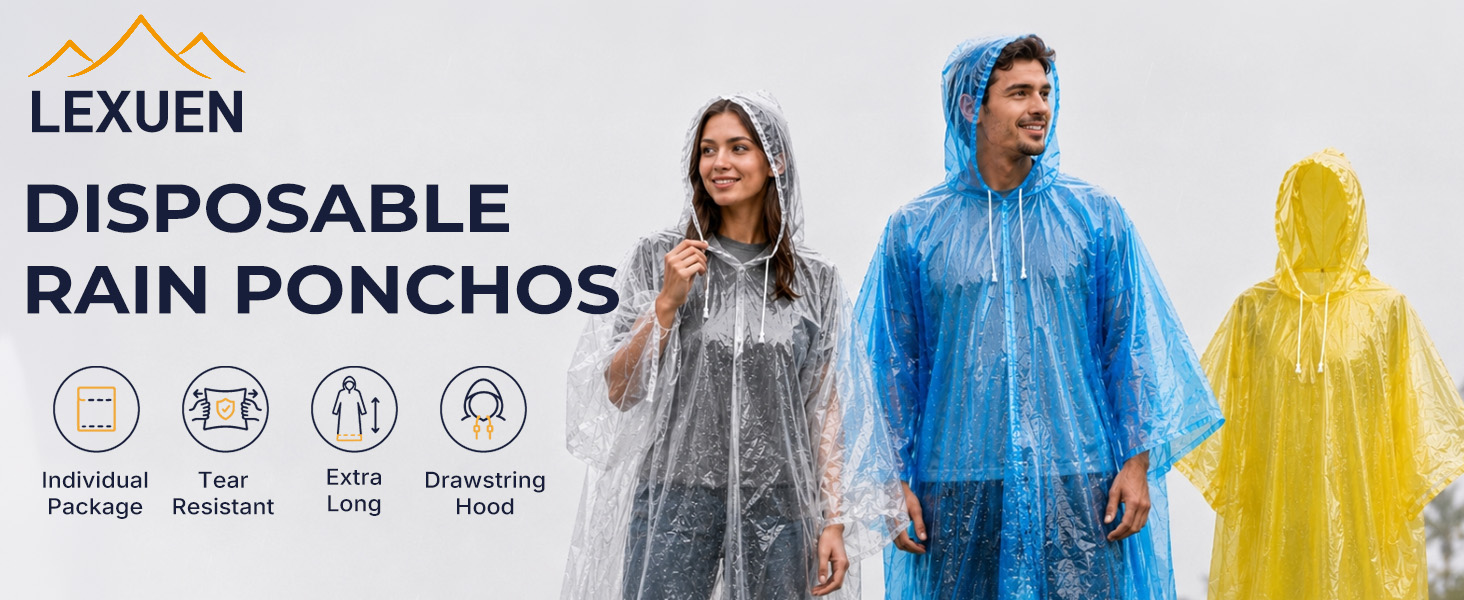 disposable rain ponchos