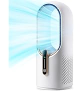 Misby Desk Fan, 11.8 Inch Battery Operated Fan With 3-Speed,Rechargeable, Touch Control, Quiet Ta...