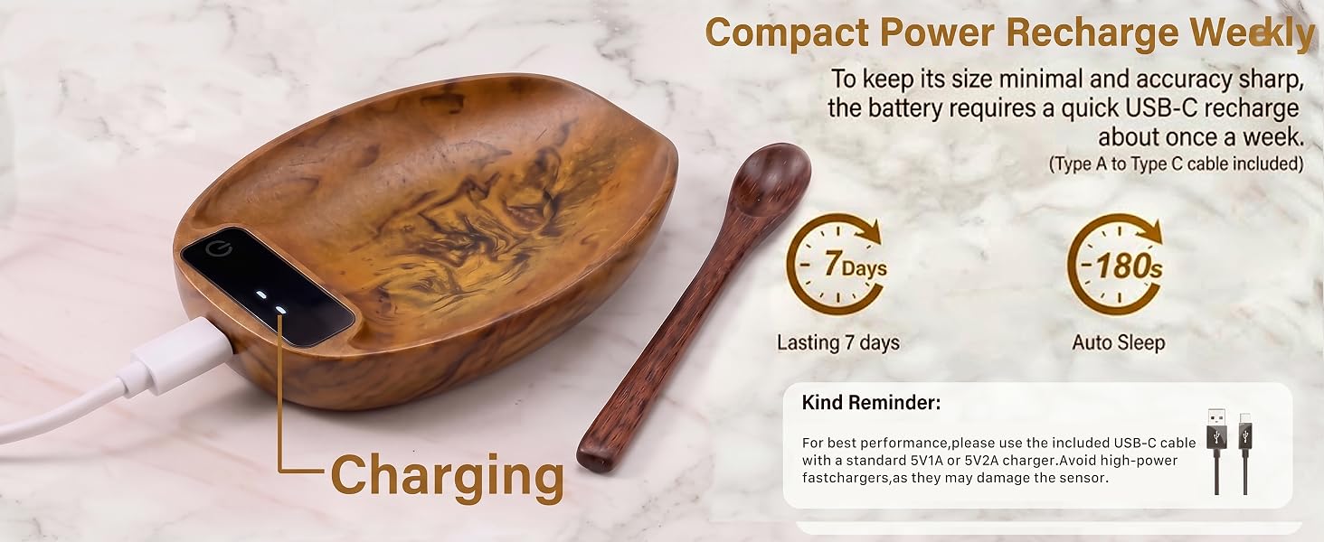 rechargeable coffee scale