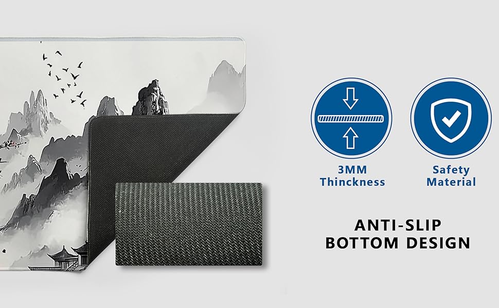 Japanese Anime Art Landscape Large Mouse Pad