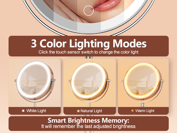 led make up mirror
