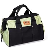 Jetech 17.5-Inch Heavy-Duty Electrician Tool Bag, Waterproof Top Wide Mouth Tools Storage Bag wit...