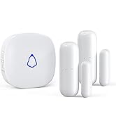 METAK Door Chime, Wireless Door Open Contact Sensor Alarm with 500 FT Range, 58 Chimes and 5 Volu...