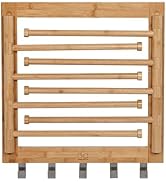 Honey-Can-Do Bamboo Swivel Wall Mount Drying Rack- Versatile Clothes Drying Rack and Durable Laun...