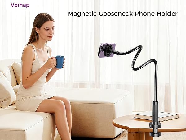 Magnetic Gooseneck Phone Holder