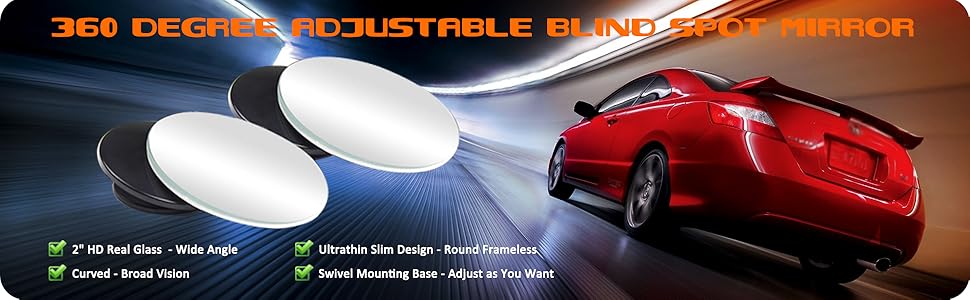 Ampper Blind Spot Mirror Round