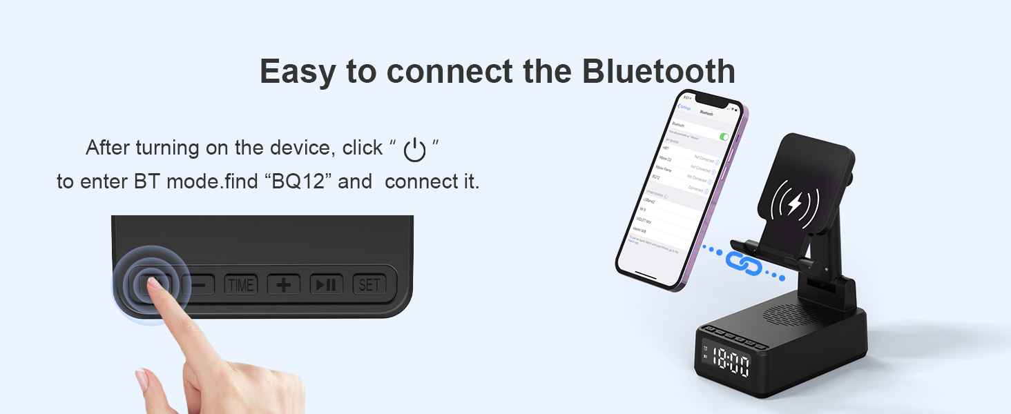 Portable Wireless Bluetooth Speaker &amp;amp;amp;amp; Wireless Charger as Christmas Gifts for Men Women