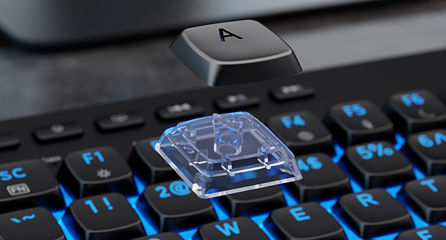 Durable, fade-resistant keycaps. legends stay sharp &amp;amp; transparent for bright, long-lasting backlight