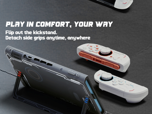 PlayVital Protective Case for Nintendo Switch 2, Stellar Mecha Ergonomic Cover