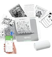 iDPRT Sticker Printer - Mini Portable Printer Bluetooth Thermal Label Printer with 1 Roll Sticker...