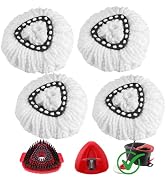 Mop Heads Replacement for Ocedar, Spin Mop Replace Head Scrubber for Ocedar EasyWring 1 Tank, Inc...
