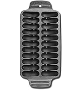 Outset 76375 Shrimp Cast Iron Grill and Serving Pan , Black