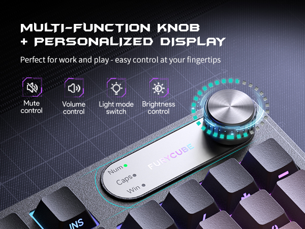 Multi-function knob + personalized display