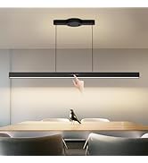LED Linear Pendant Light Fixtures with Memory Function, 55.5