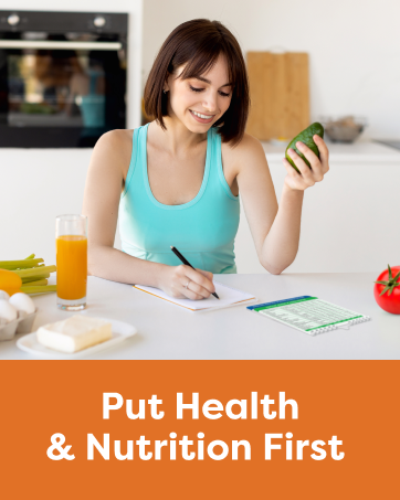 put health and nutrition first