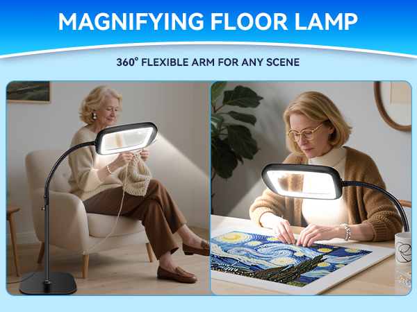 floor Magnifier with Light