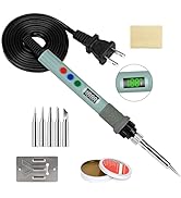Soldering Iron Kit, 60W-120W LED Digital Soldering Kit, 110V-230V Soldering Welding Kit with Iron...