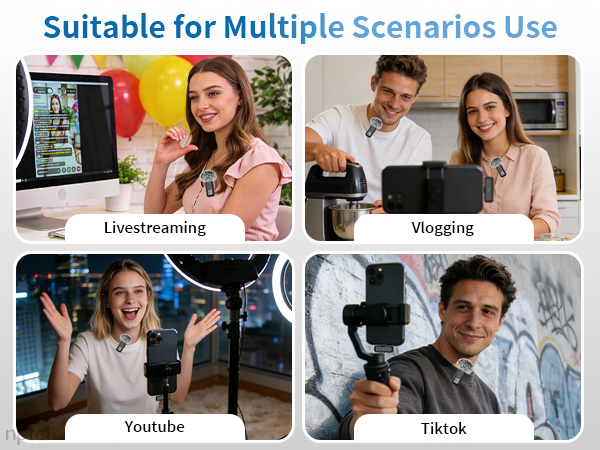 Suitable for Livestreamer, Vlogger, Youtuber, Tiktoker
