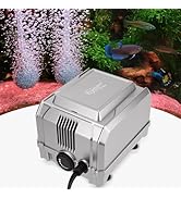 hygger 5W Aquarium Air Pump: Powerful Adjustable Fish Tank Air Pump, Dual Outlet Oxygen Aerator, ...