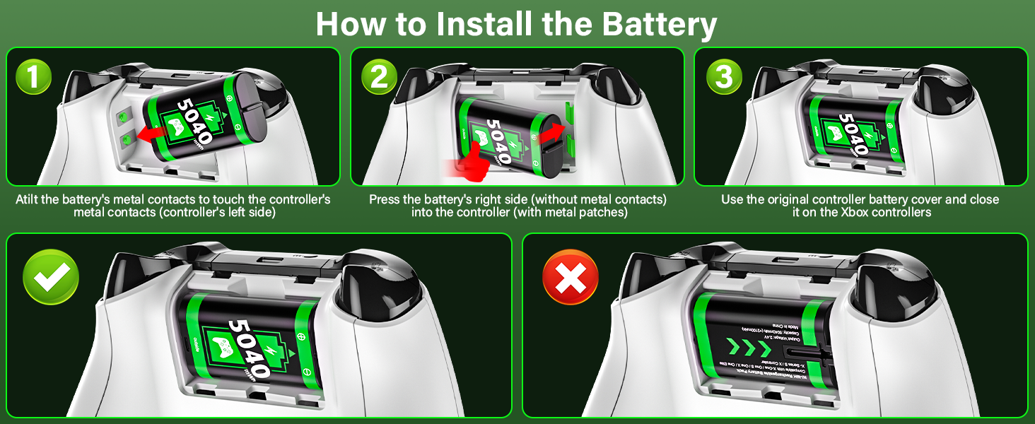 xbox controller rechargeable battery