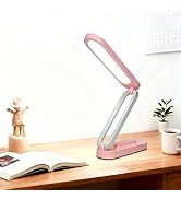 Rechargeable LED Desk Lamp, Foldable Portable Table Light with 3 Brightness Levels,Type-C USB Cha...