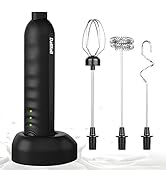 Milk Frother, Dallfoll Handheld USB Rechargeable Milk Frothers, Coffee Frother Electric Whisk, 3 ...