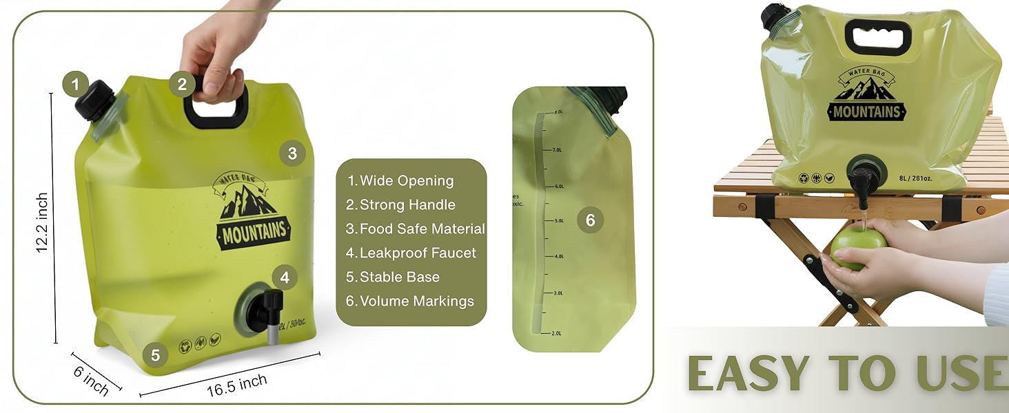 camping water jug camping water container gallon jugs empty gallon jug water bags for camping