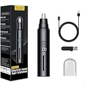 Ear and Nose Hair Trimmer for Men Women with Detachable Head, Professional Painless USB Rechargea...