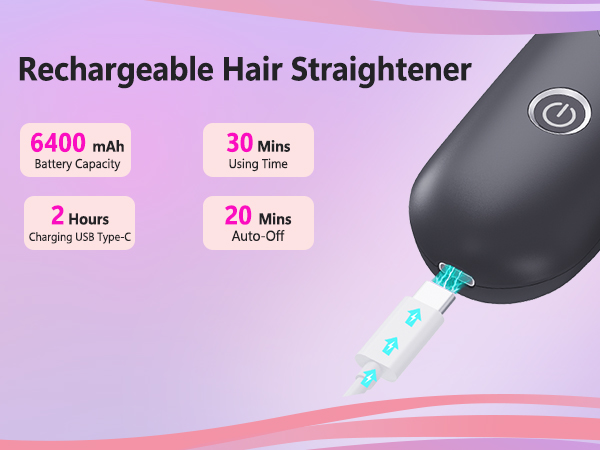 cordless hair straightener brush