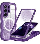 Hekodonk for Galaxy S26 Ultra Case Magnetic,[Cute Wave][Compatible with Magsafe][Built-in Tempere...