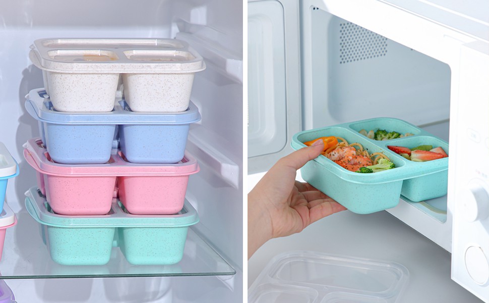 meal prep container microwave safe, lunch containers, bento box adult lunch box, snack containers