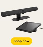 Jabra PanaCast 50 Video Bar System - All-in-one Meeting Room Solution, Audio bar, 180° Full-Room ...
