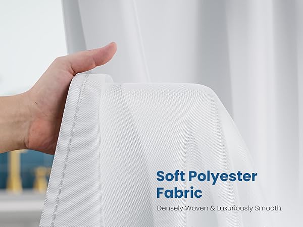 soft cloth shower curtain liner