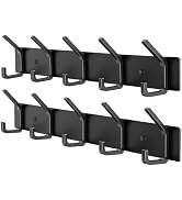 evory 2 Pack Coat Rack Wall Mount, 16.65 Inch Heavy Duty Metal Coat Hooks for Hanging, Wall Hook ...