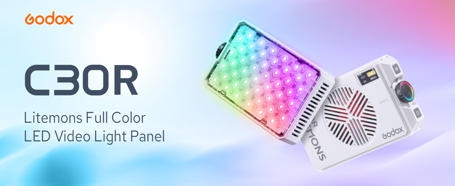 godox c30r rgb camera light