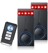 108dB Car Alarm System, Car Anti-Theft Vibration Sensor Alarm &amp; Red Light Alarm, Wireless Remote ...